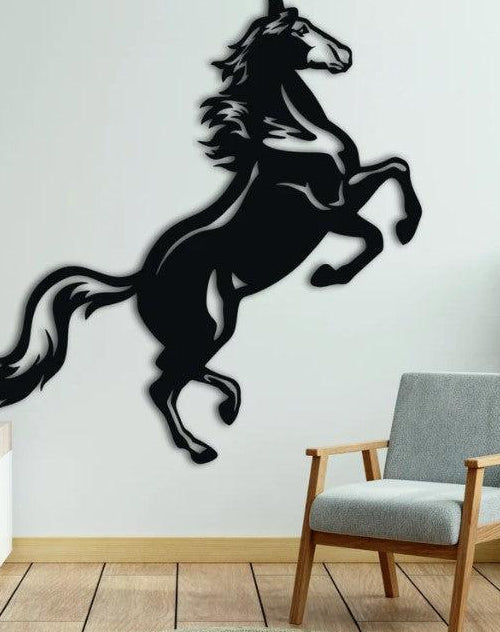 Metal Horse Decor, Farmhouse Wall Art, Metal Horse Art