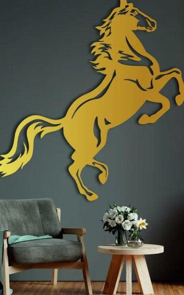 Metal Horse Decor, Farmhouse Wall Art, Metal Horse Art